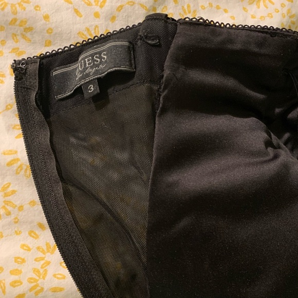 GUESS | Satin-feel black bustier-style dress | Women's US 3 / EU size 30 - Picture 5 of 7